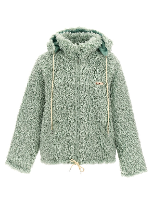 Shaggy Fake Fur Hooded Jacket