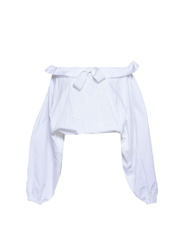 PATOU - Puff Sleeve Cotton Blouse - Jente