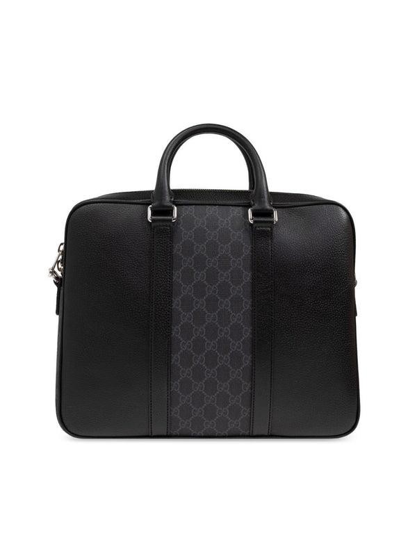 Gucci Gg Medium Black Brief Case