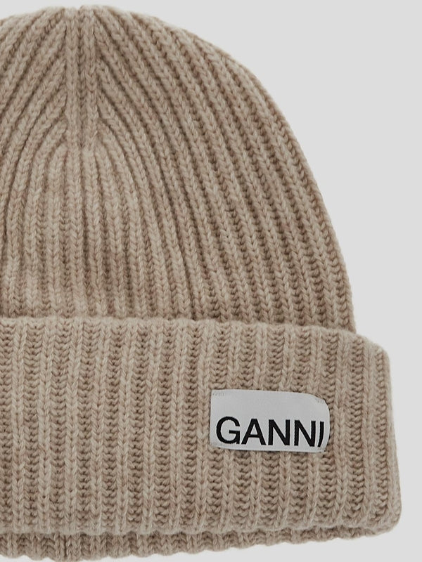 Logo Patch Wool Blend Beanie