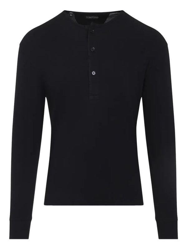 Tom Ford Black Long-Sleeve Top