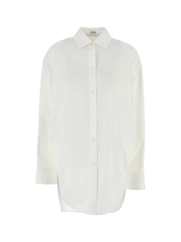 Anagram Logo Embroidered Cotton Shirt