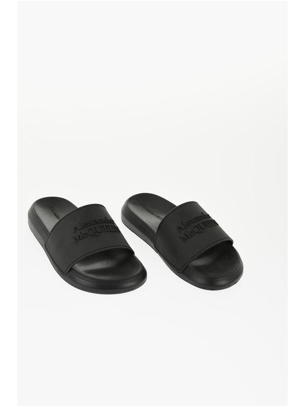 Alexander Mcqueen Black Slides