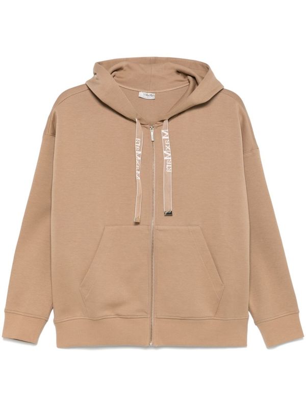 Logo
  Drawstring Cotton Hoodie Zip-Up