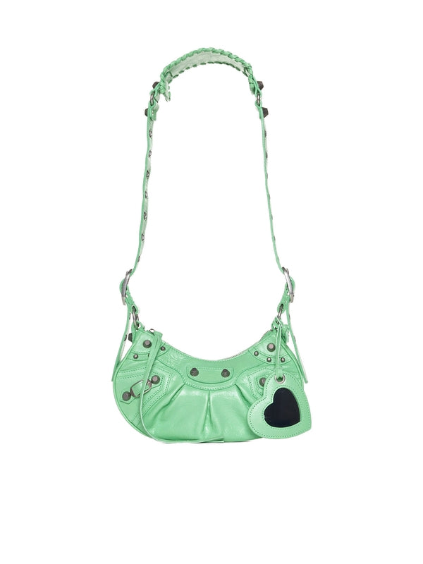 Balenciaga Le Cargol Xs Green Crossbody & Shoulder Bags