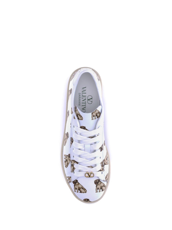 Valentino White Low Top Sneakers