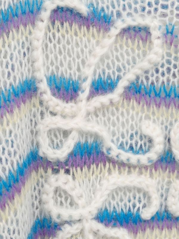 Anagram Embroidered Mohair Wool Knit