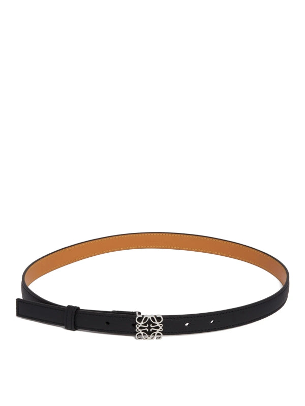 Anagram Logo Leather Belt