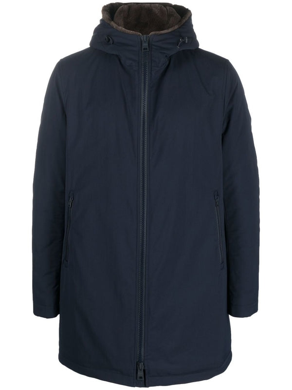 Navy Hooded Parka