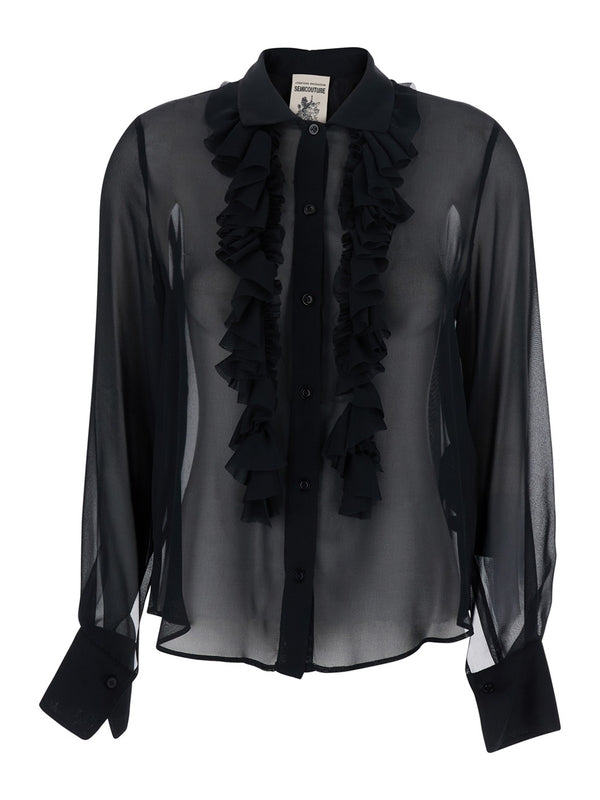 Semicouture Black Shirts & Blouses