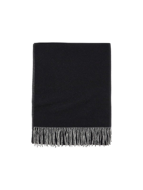 V Logo Wool Cashmere Muffler