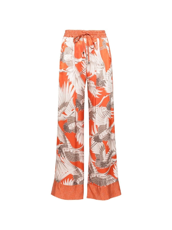 Graphic Printing Silk
  Pants