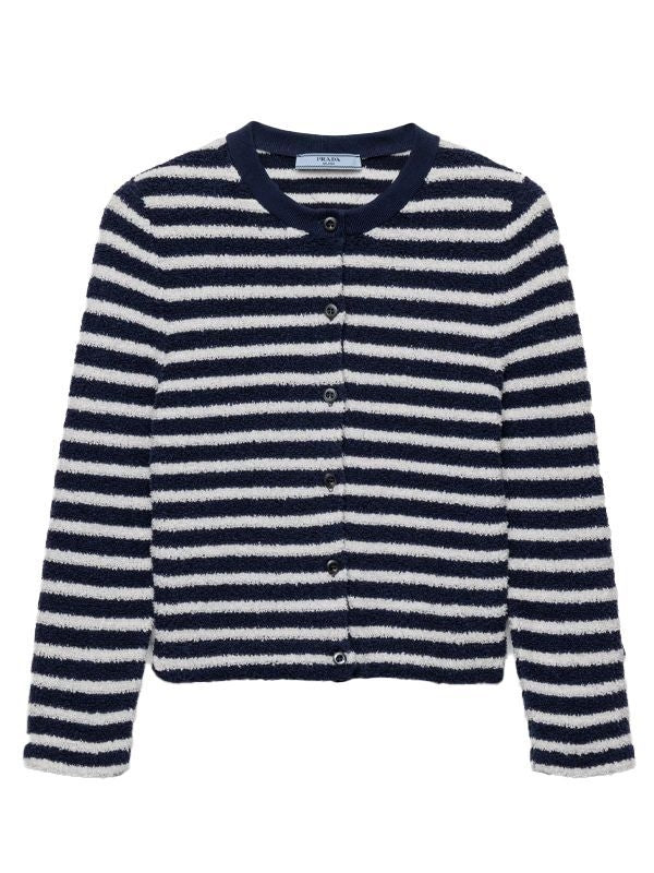 Back Triangle Patch Stripe Cardigan