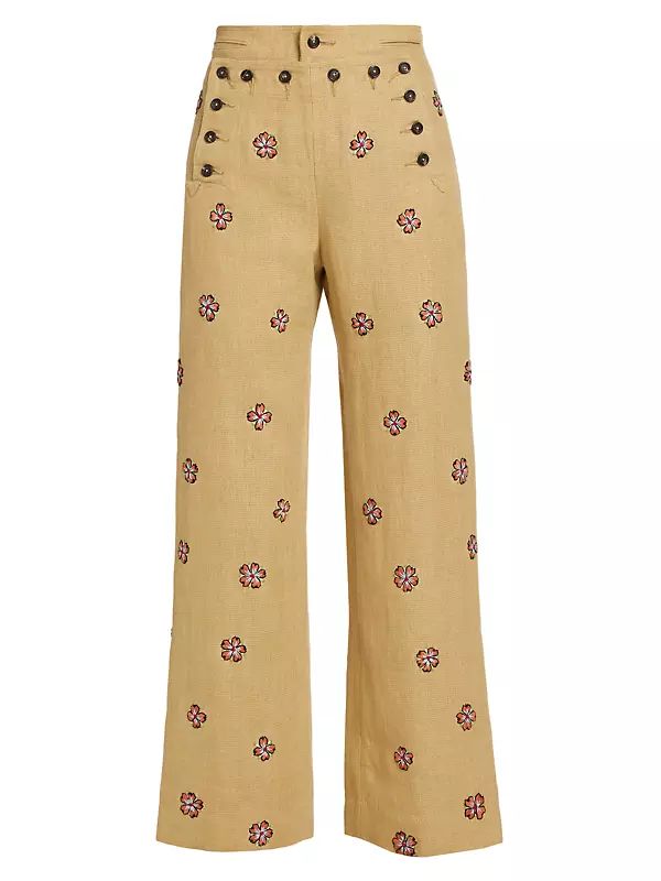 Waxflower Floral Detail Pants