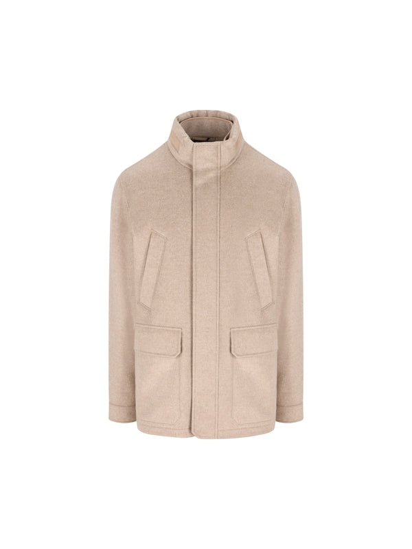 Z Zegna Beige Coats