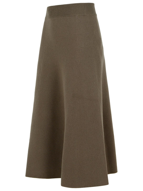 Banding Wool Cashmere Skirt