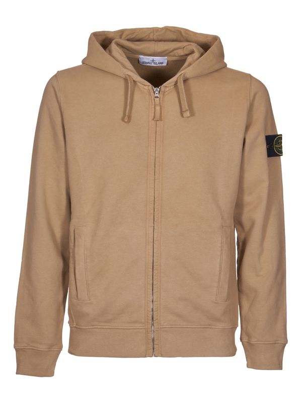 Wappen Patch Cotton Zip-Up Hoodie