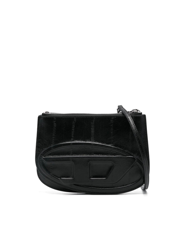 1Dr Twin Logo Leather Shoulder
  Bag