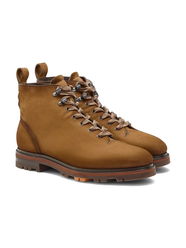 Santoni Brown Lace-Up Boots