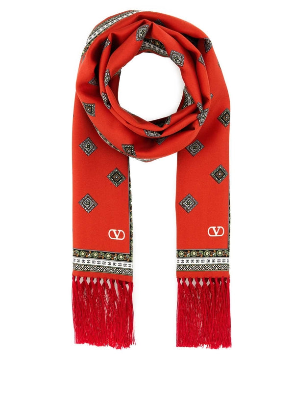 Valentino Red Wool Mufflers