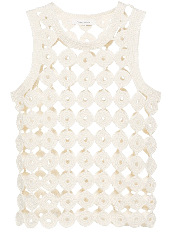 Stanza Crochet Cotton Knit
  Vest