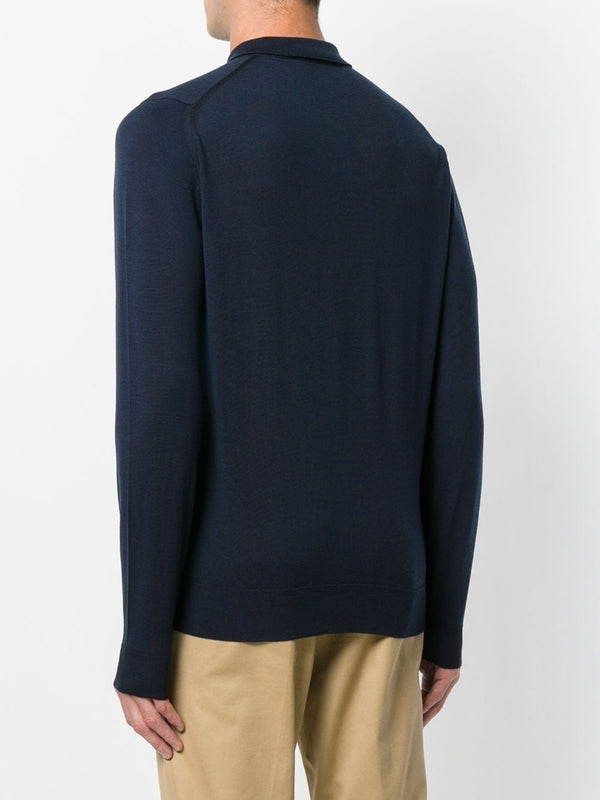 Belper Wool Knit Polo Shirt