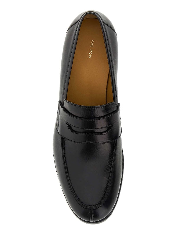 Vera Leather Penny Loafer Heels