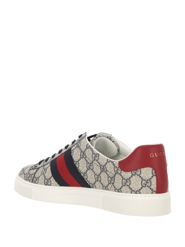 Ace Logo Pattern Sneakers