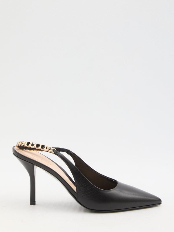 Signoria 105 Leather Slingback Heels