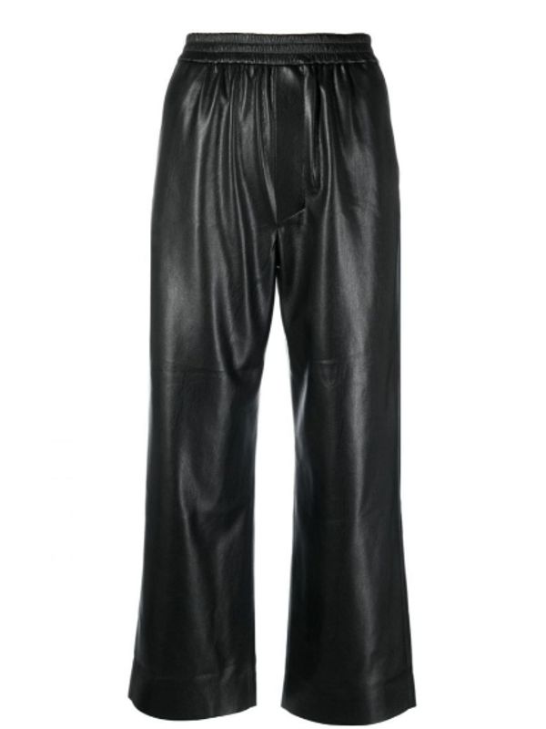 Odessa Banding Faux Leather Pants