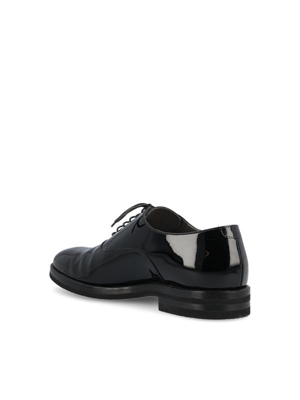 Black Calfskin Lace-up Shoes