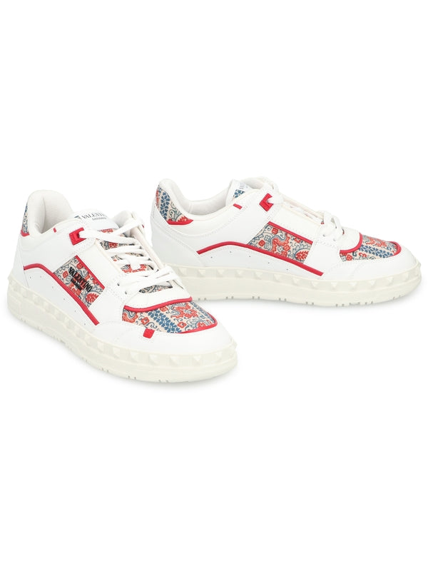 Valentino White Low Top Sneakers