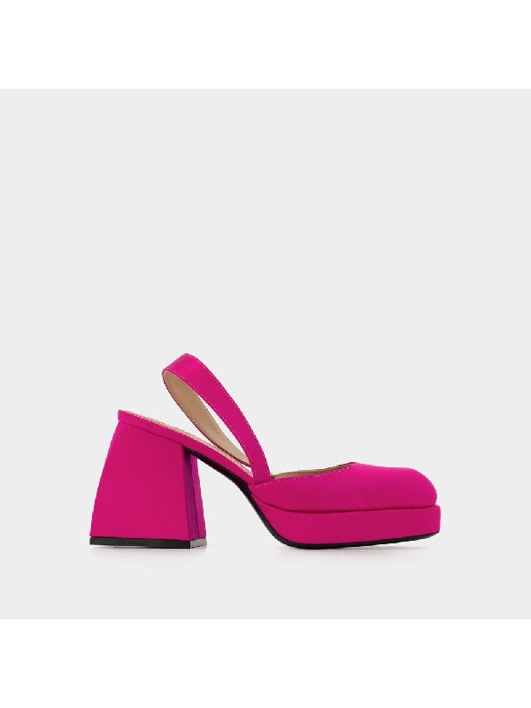 Jones Square Toe Slingback Heels