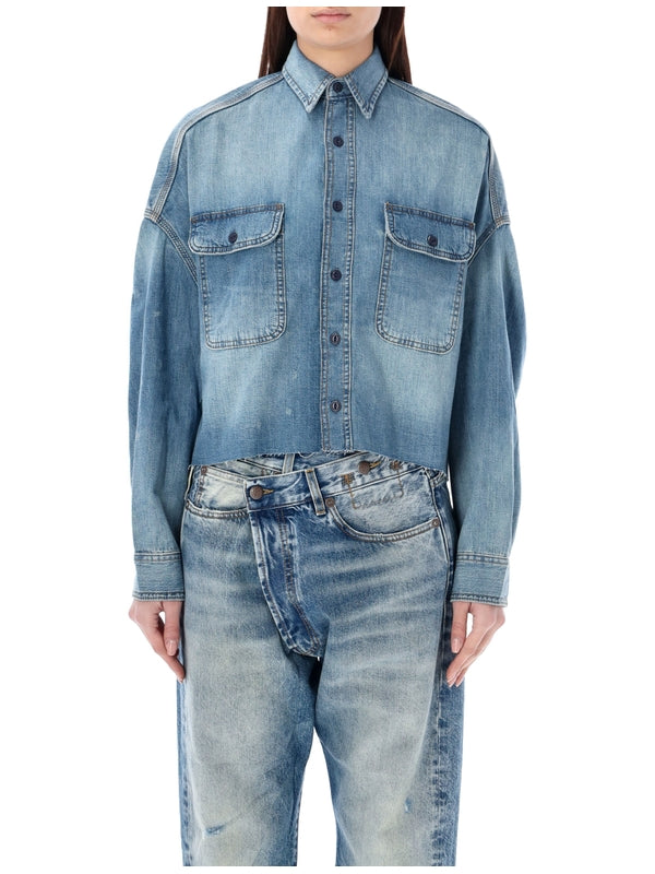 Alsatian Blue Shirt & Blouse