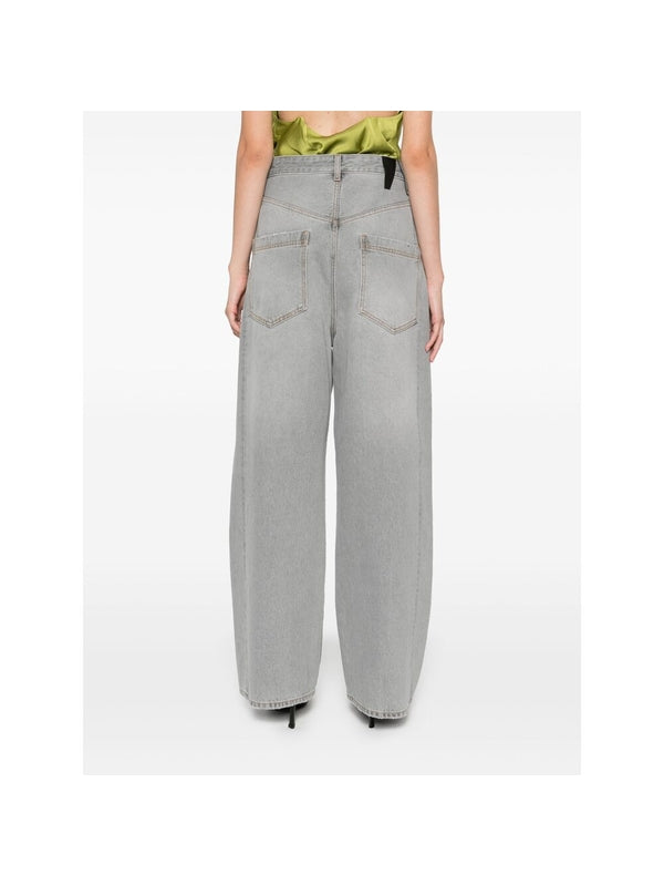 Ines Asymmetrical Denim Pants