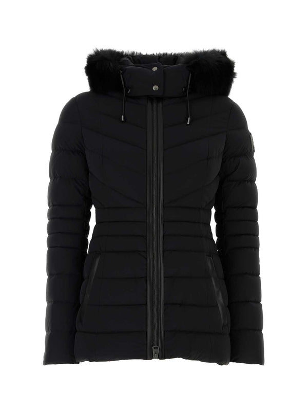 Shearling Hooded Quilted Padded Jacket