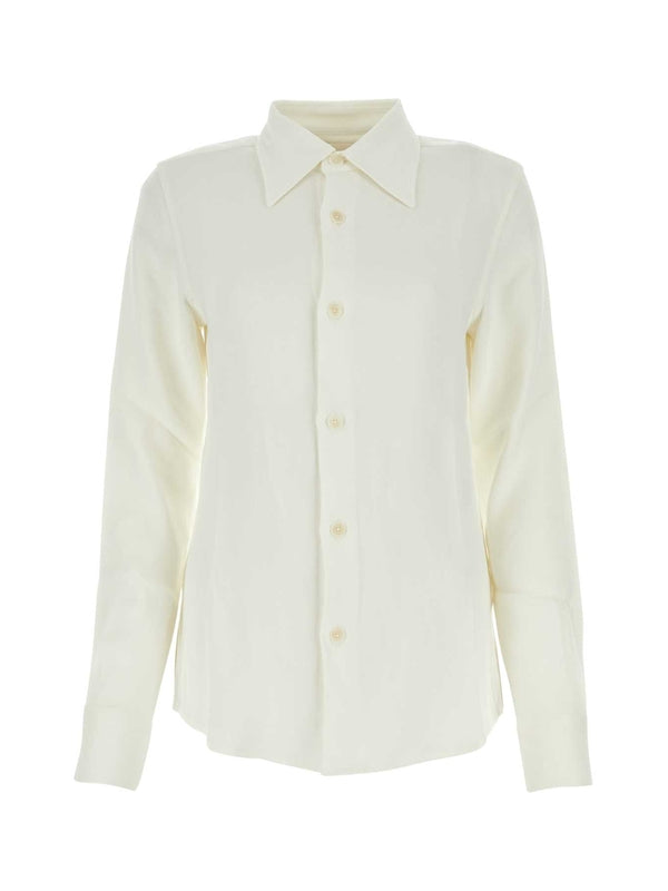 Point Collar Fitted Shirt