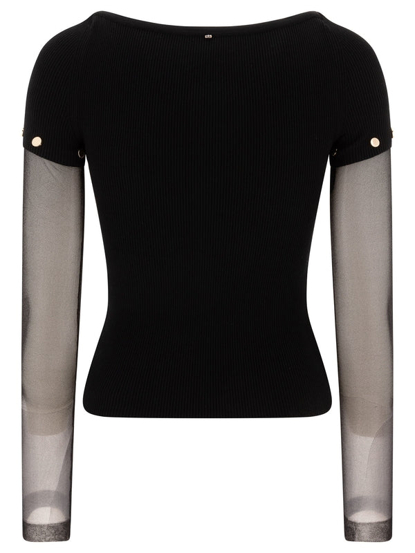 Alcide Sheer Long Sleeve Top