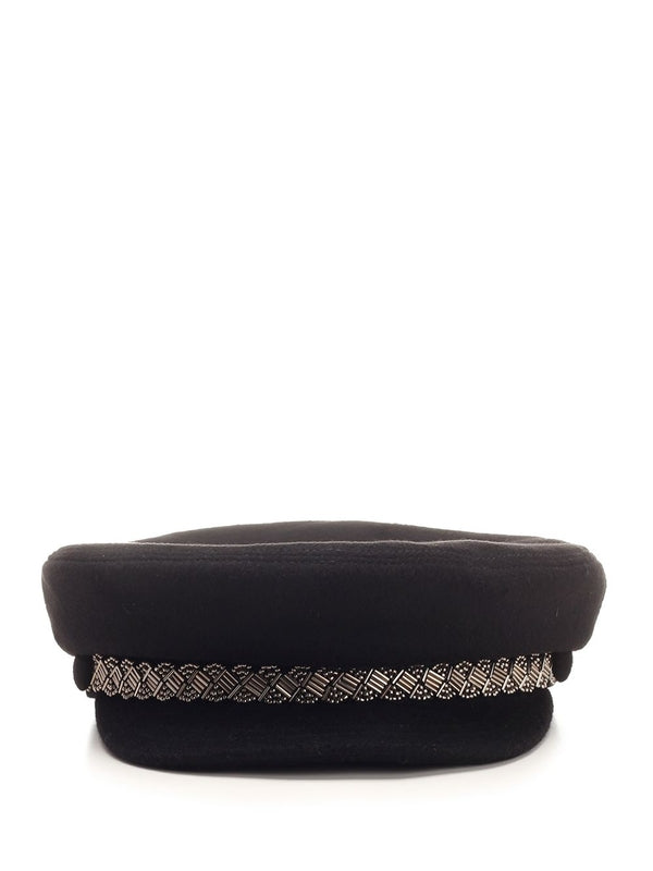 Rhinestone Cashmere Beret