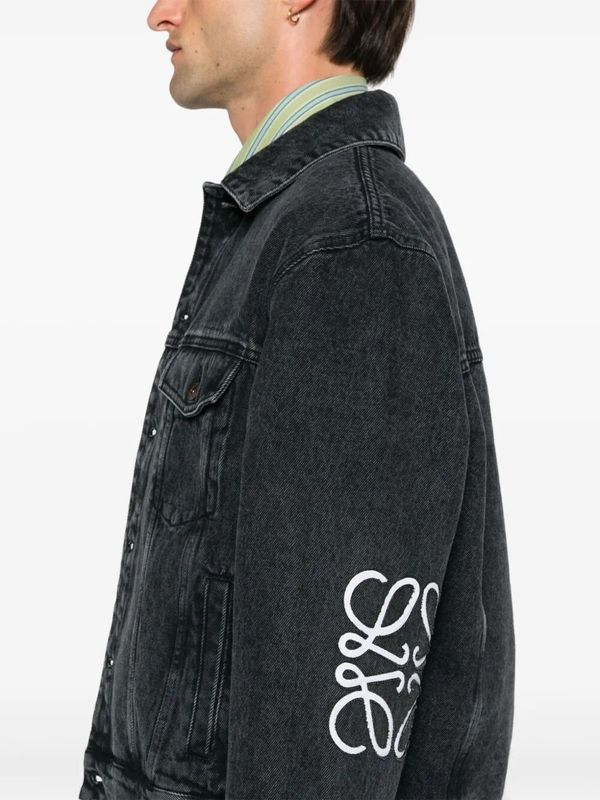Anagram Washed Denim Jacket