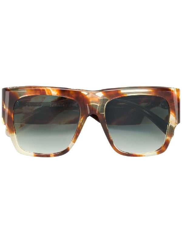 Havana Square Frame Sunglasses