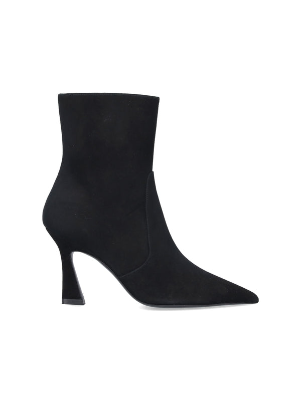 Vinnie Zip Leather Ankle Boots - Jente