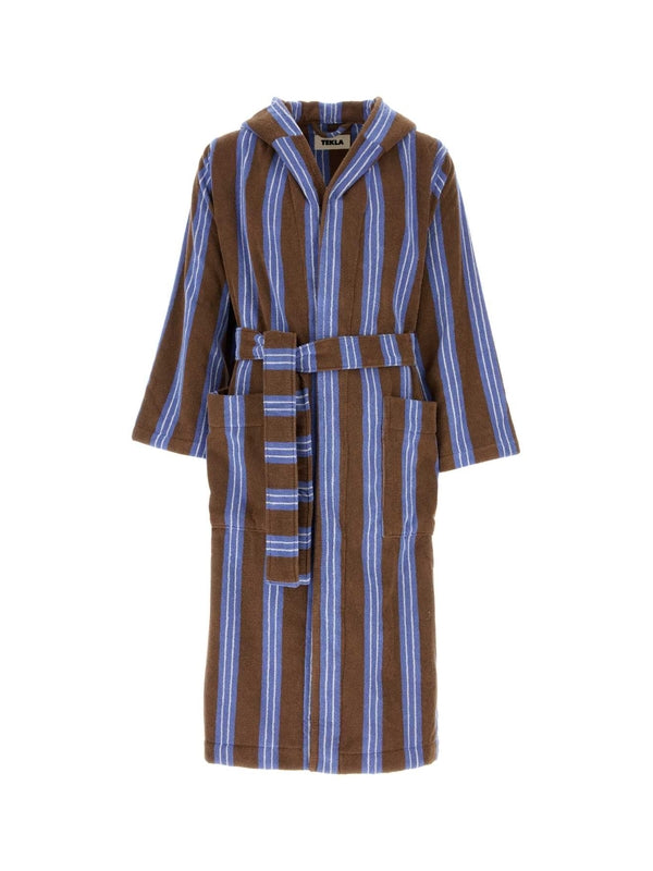 Tekla Brown Blue Pajamas