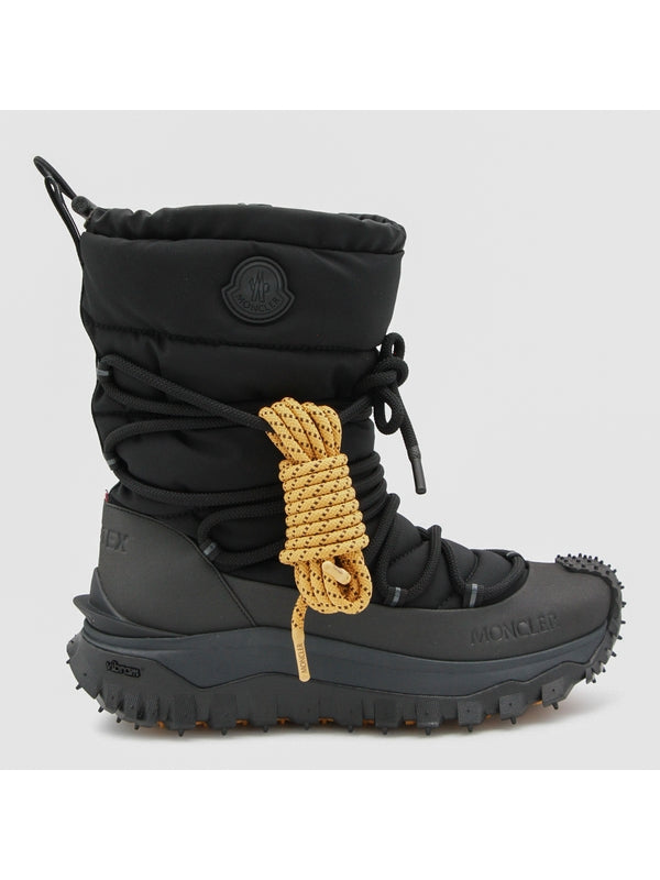 Moncler Black Lace-Up Boots