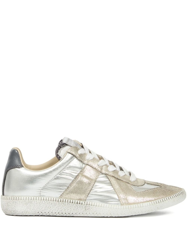 Maison Margiela Silver Low Top Sneakers