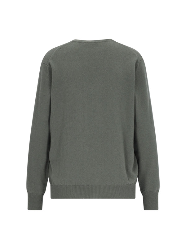 Ribbed Cashmere V-Neck Knit