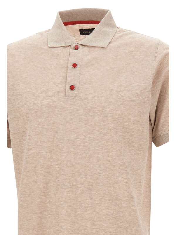 Kiton Beige Polo Shirts