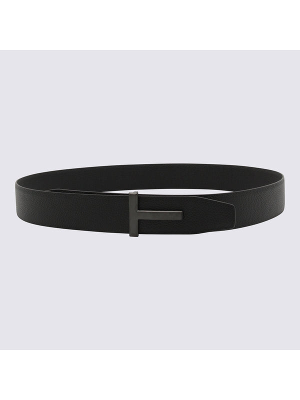 Tom Ford Black Leather Belts