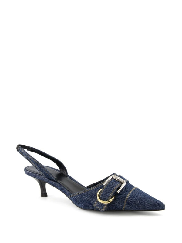 Buayu Washing Denim Slingback Heel