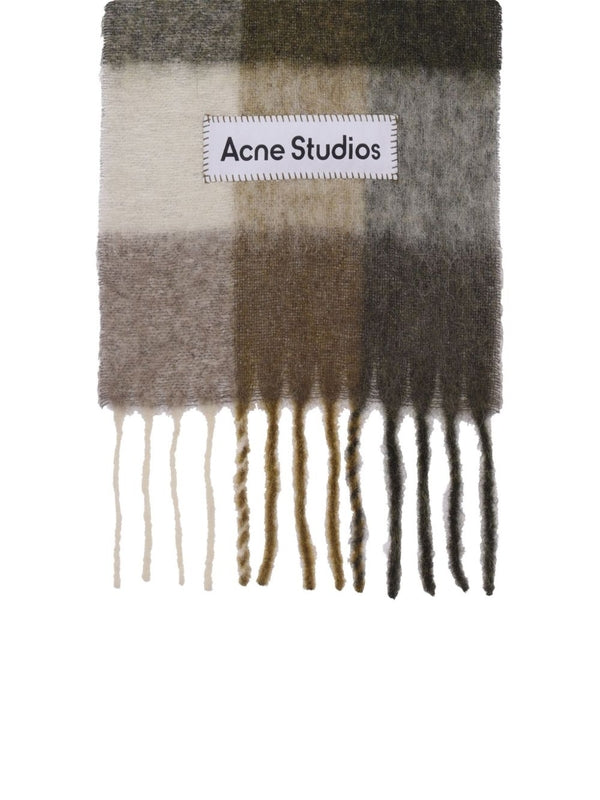 Acne Studios Checked Wool Mufflers